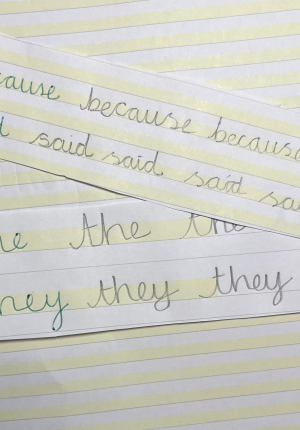 Handwriting & Spelling Strips