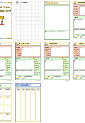 My Home & School Communication Book