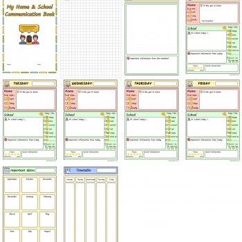 My Home & School Communication Book