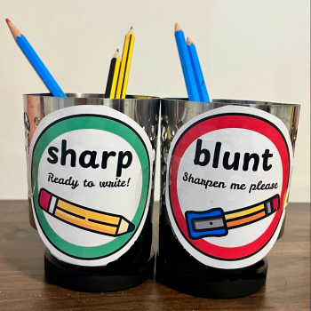 Pencil Pot Labels