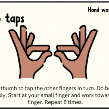 Hand Warm Up Exercise Cards for Fine Motor Activities